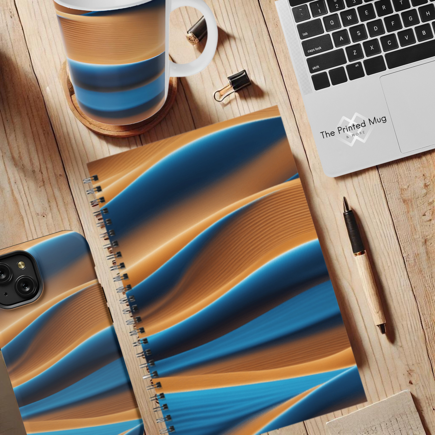 Desert Waves 5.5"x8.5" Hardcover Notebook