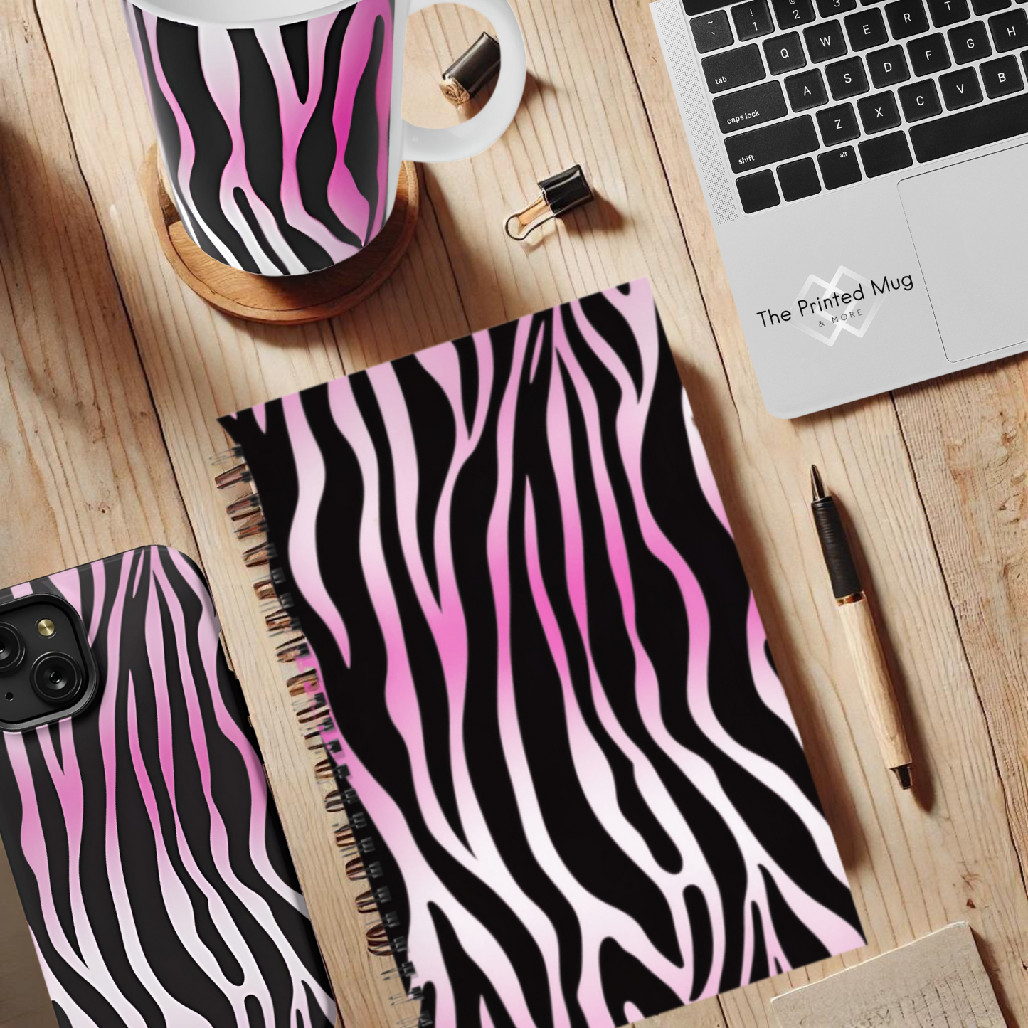 Electric Stripes 5.5”x8.5" Hardcover Notebook