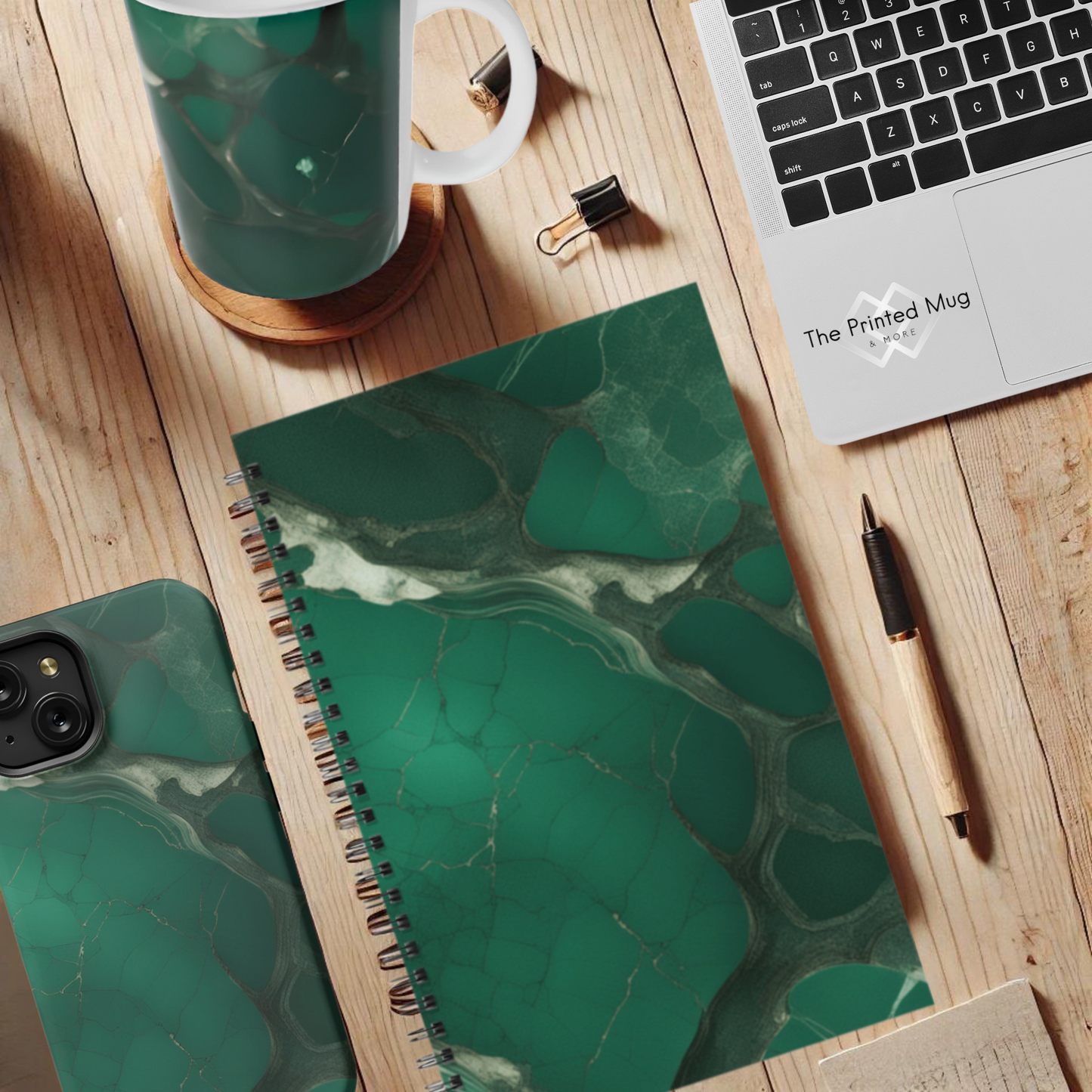 Emerald Web 5.5"x8.5" Hardcover Planner