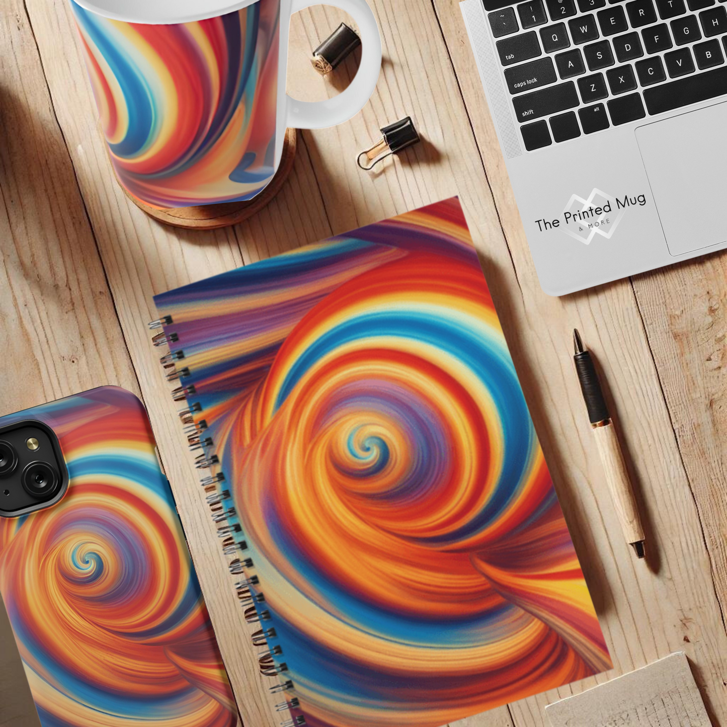 Fiery Vortex 5.5"x8.5" Hardcover Planner