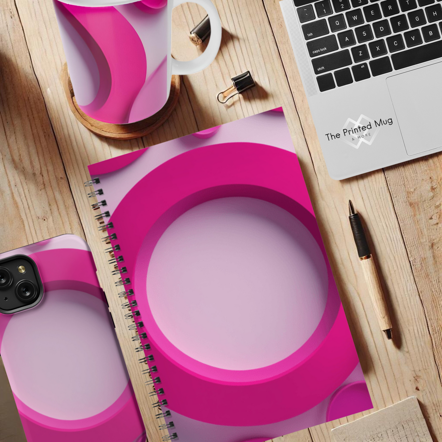 Fuchsia Fusion 5.5"x8.5" Hardcover Notebook