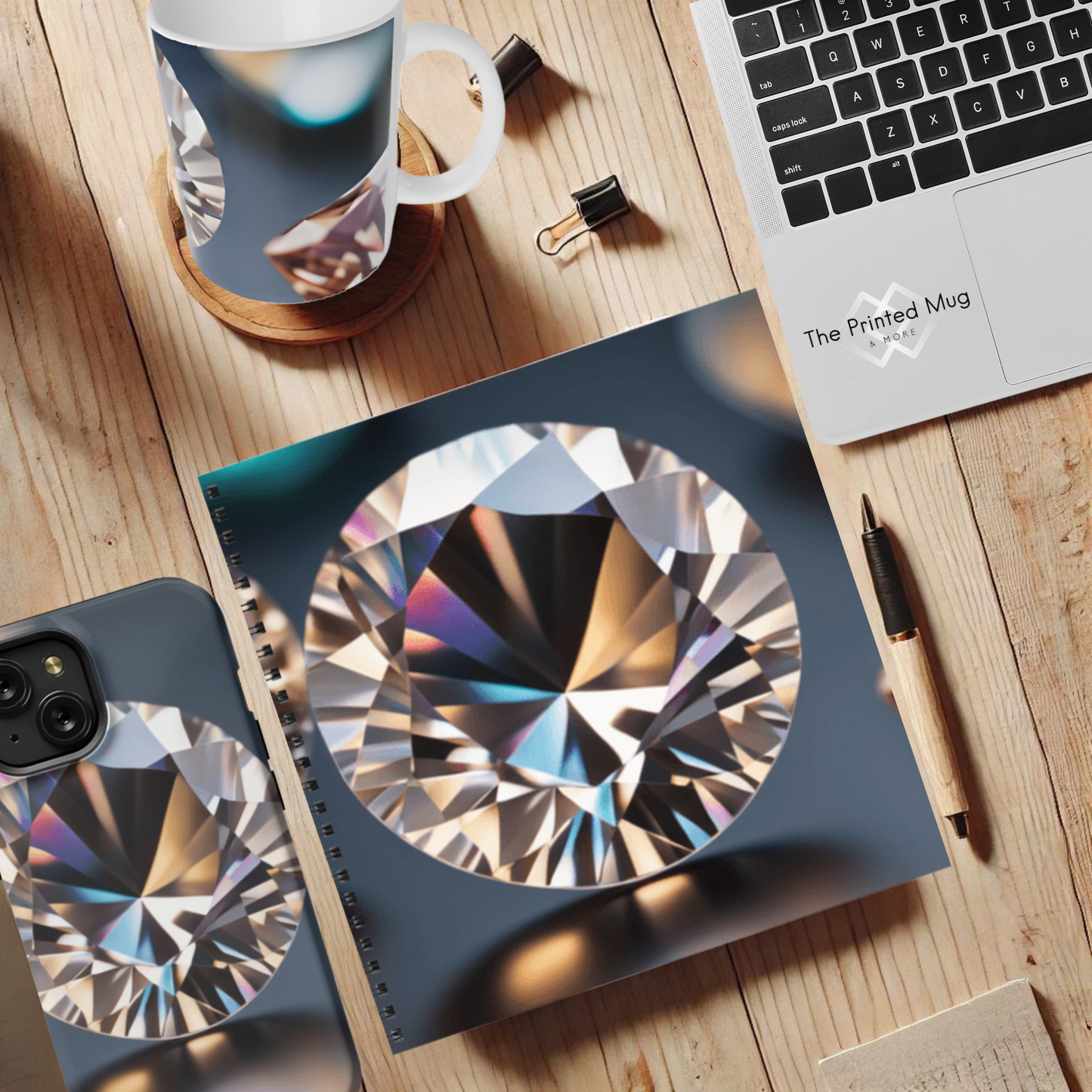 Gem Symphony 8.5" x 8.5" Hardcover Notebook