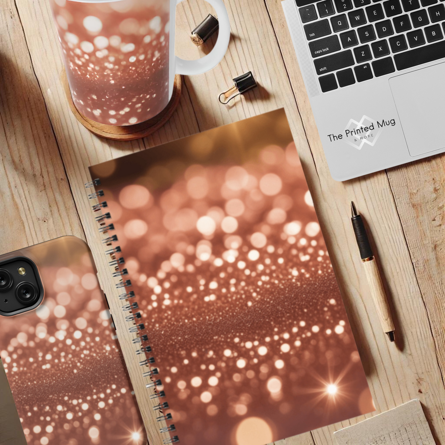 Glowing Stardust 5.5"x8.5" Hardcover Planner