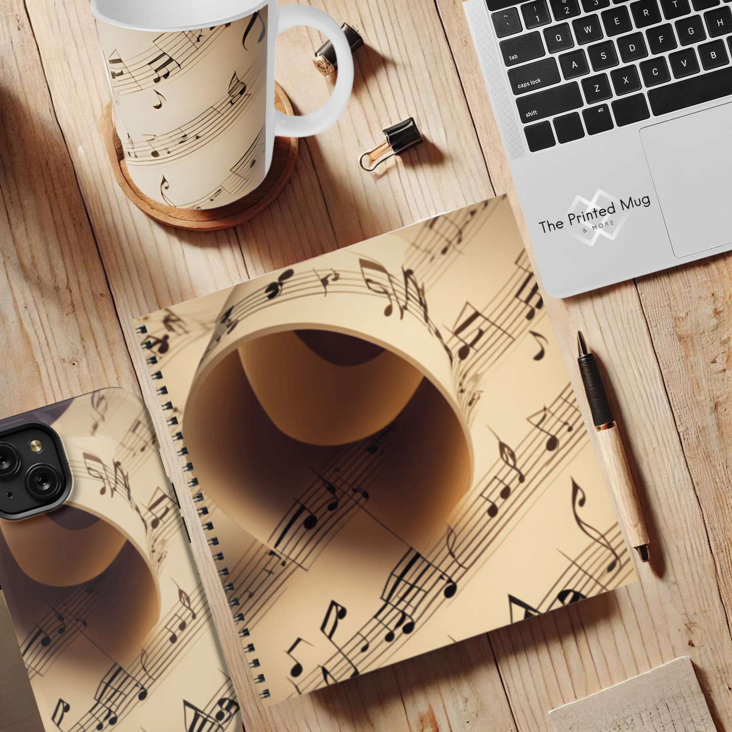 Golden Harmony 8.5"x8.5" Hardcover Notebook