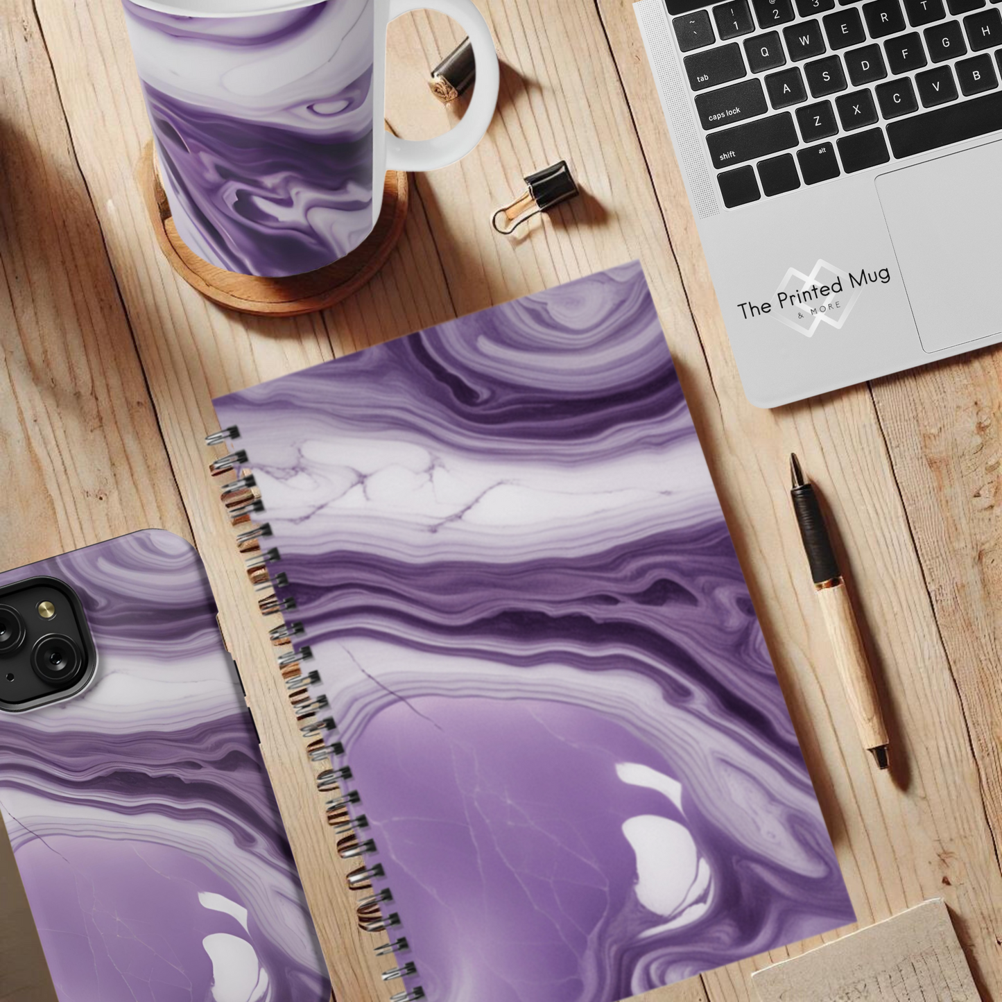 Lavender Swirl 5.5"x8.5" Hardcover Planner