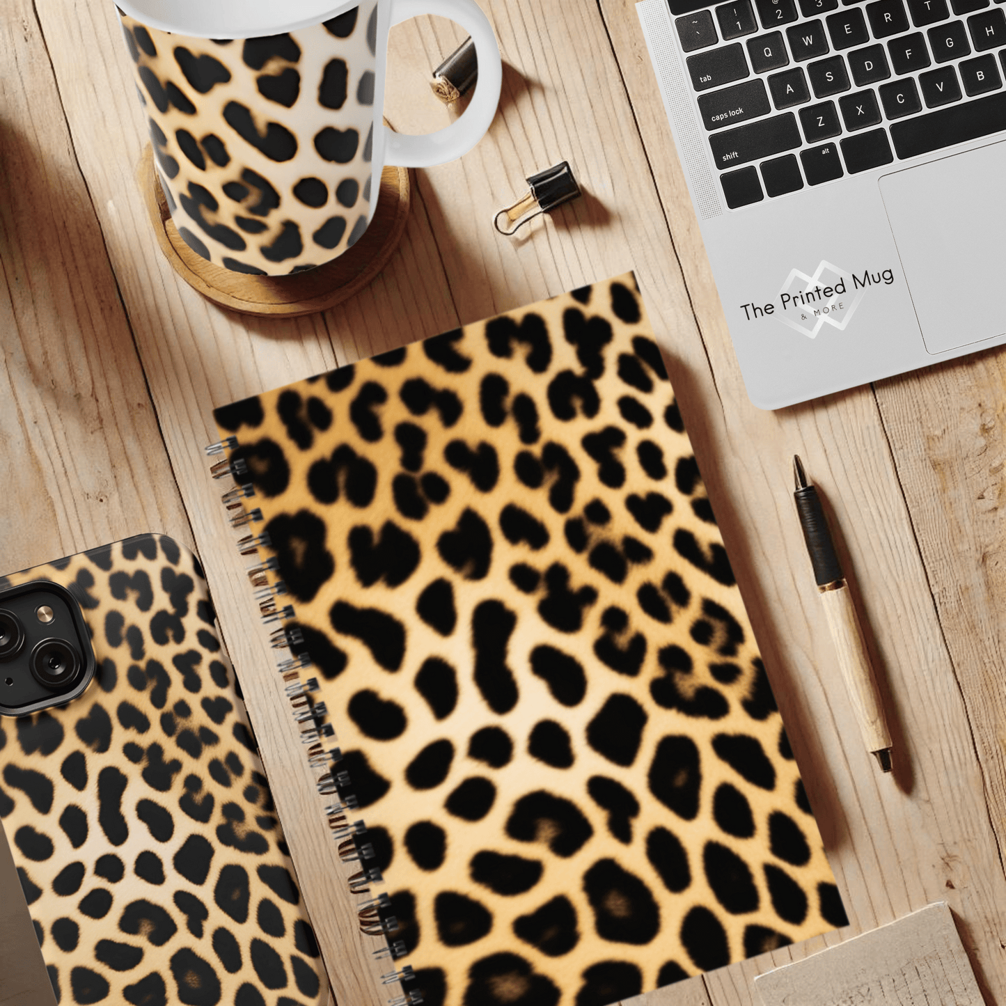 Leopard Luxe 5.5”x8.5" Hardcover Notebook