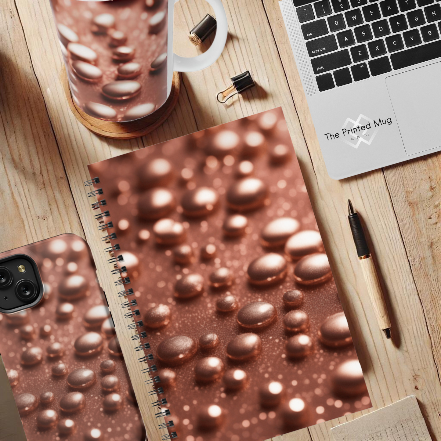 Luminous Drops 5.5”x8.5" Hardcover Notebook