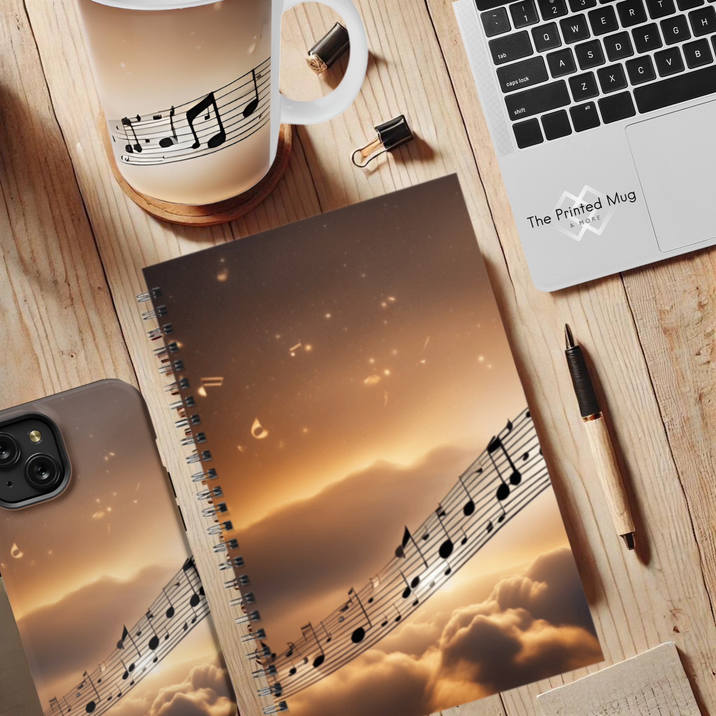 Melody of Love 5.5”x8.5" Hardcover Notebook