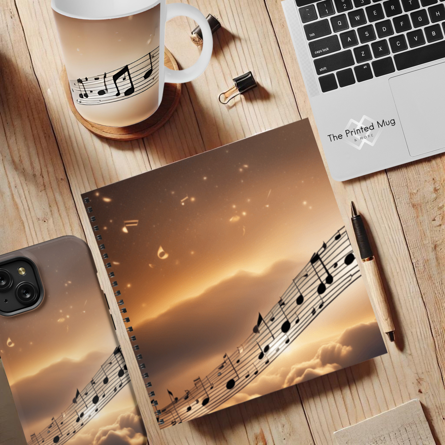 Melody of Love 8.5"x8.5" Hardcover Notebook