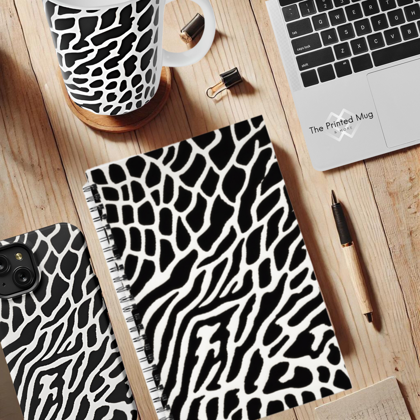Monochrome Maze 5.5"x8.5" Hardcover Planner