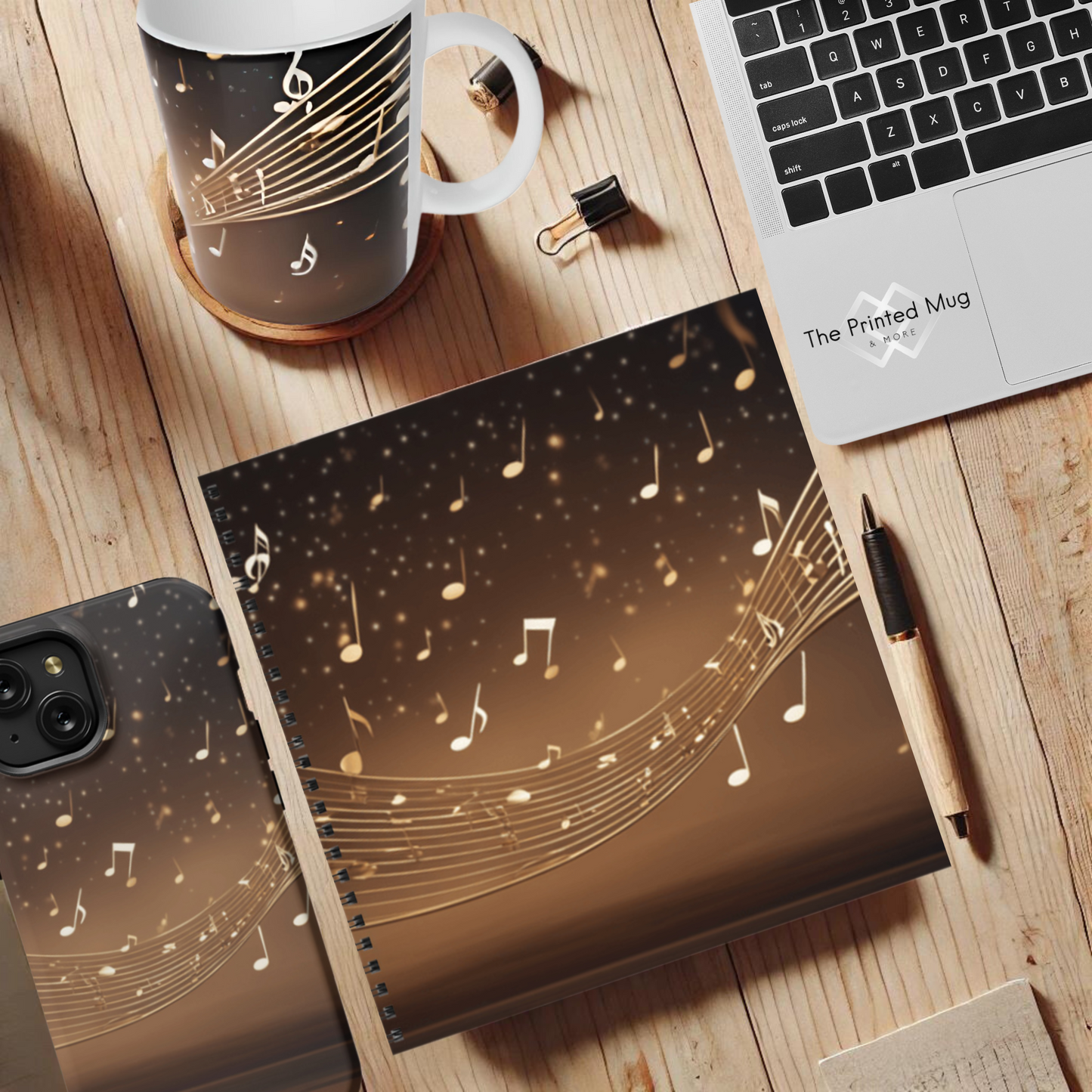 Musical Starlight 8.5"x8.5" Hardcover Notebook