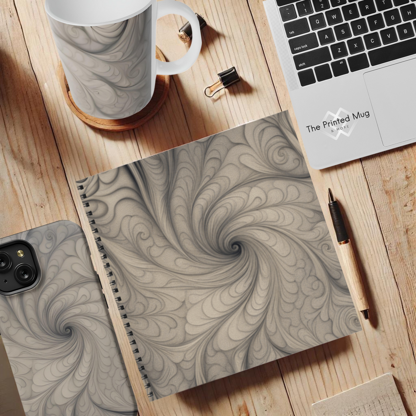 Mystic Whirl 8.5"x8.5" Hardcover Notebook