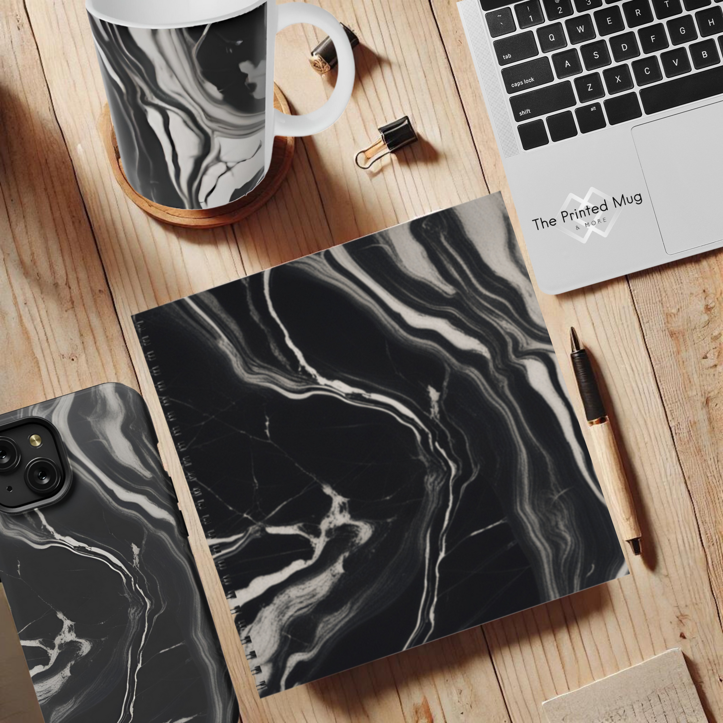 Onyx Flow 8.5"x8.5" Hardcover Notebook