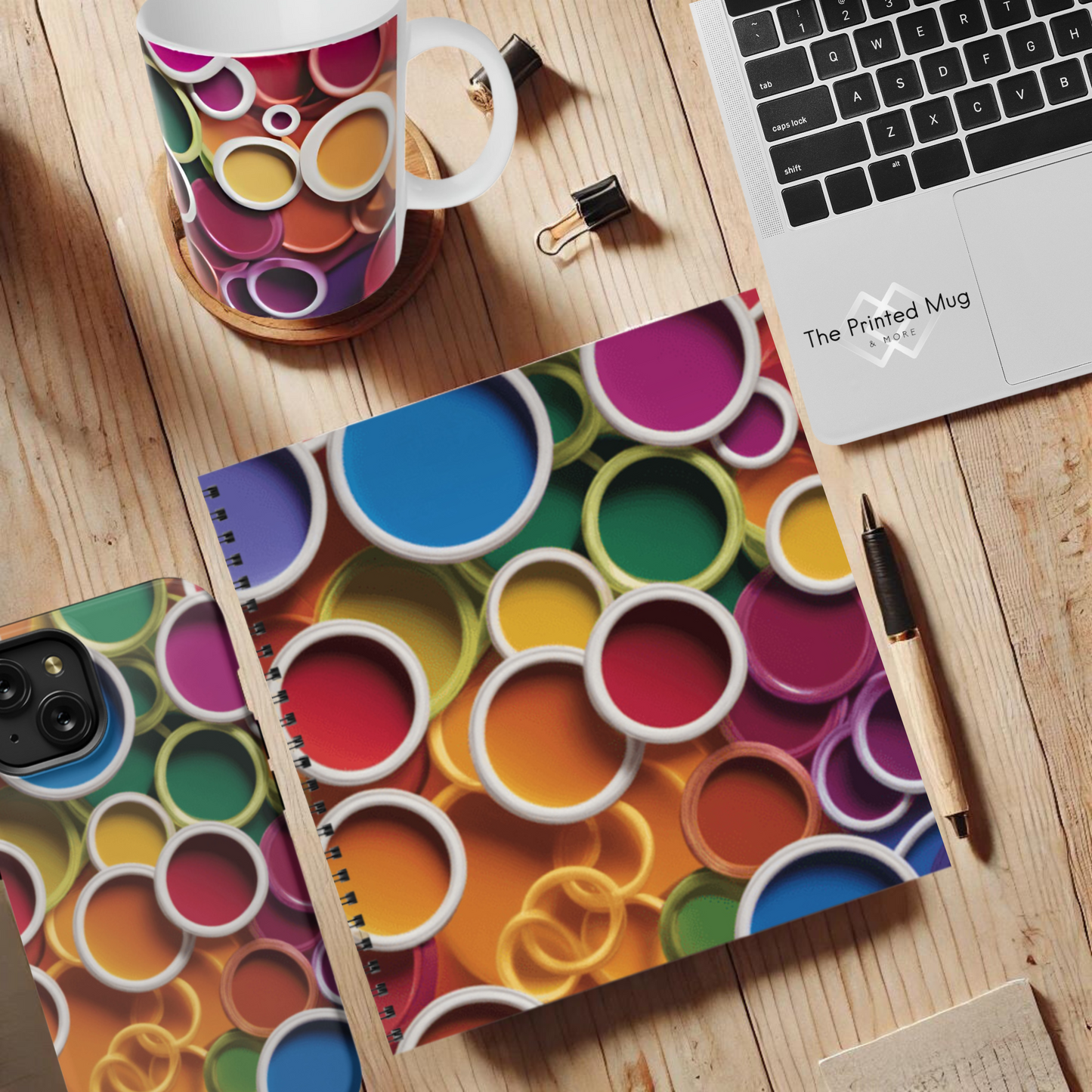 Rainbow Reverie 8.5"x8.5" Hardcover Notebook