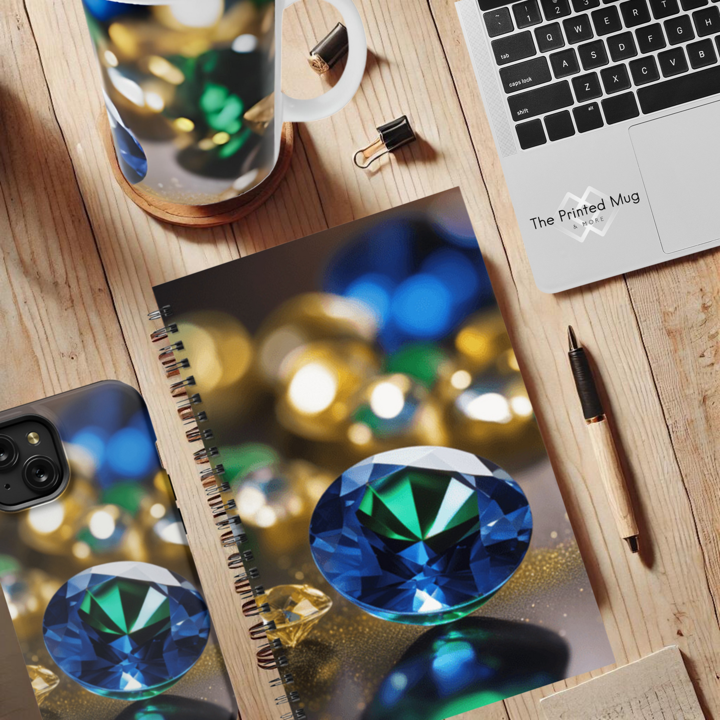 Sapphire Glow 5.5”x8.5" Hardcover Notebook