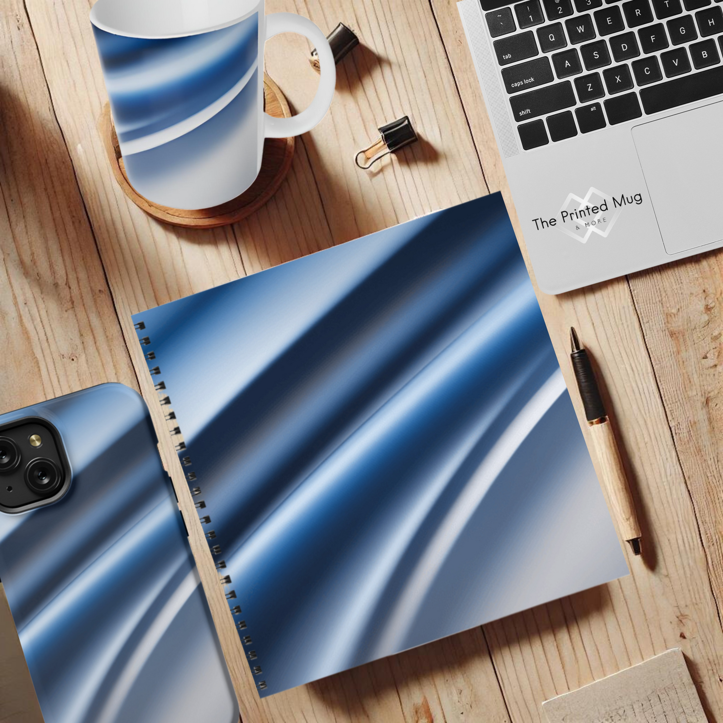 Sapphire Sleek 8.5"x8.5" Hardcover Notebook