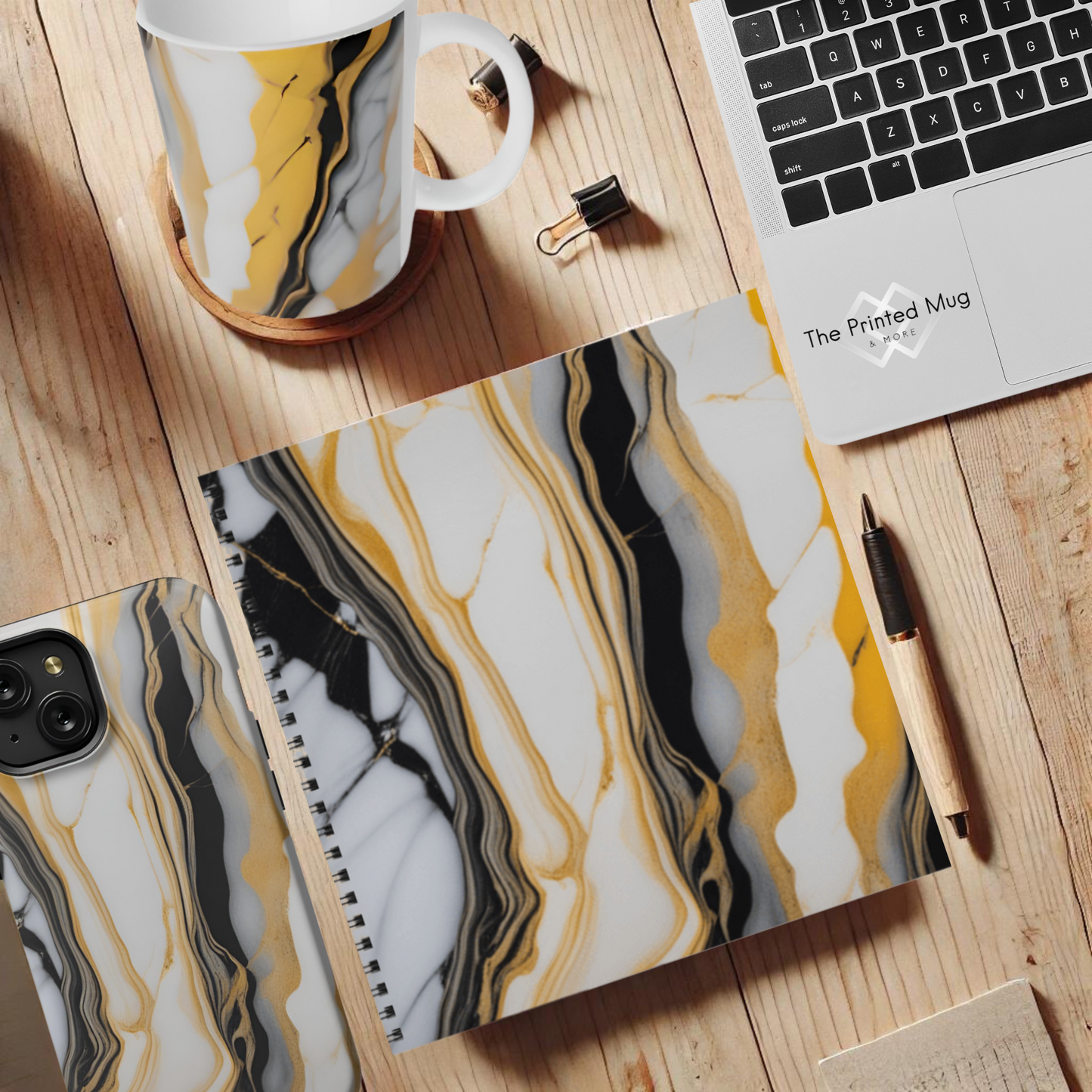 Sunset Marble 8.5"x8.5" Hardcover Notebook