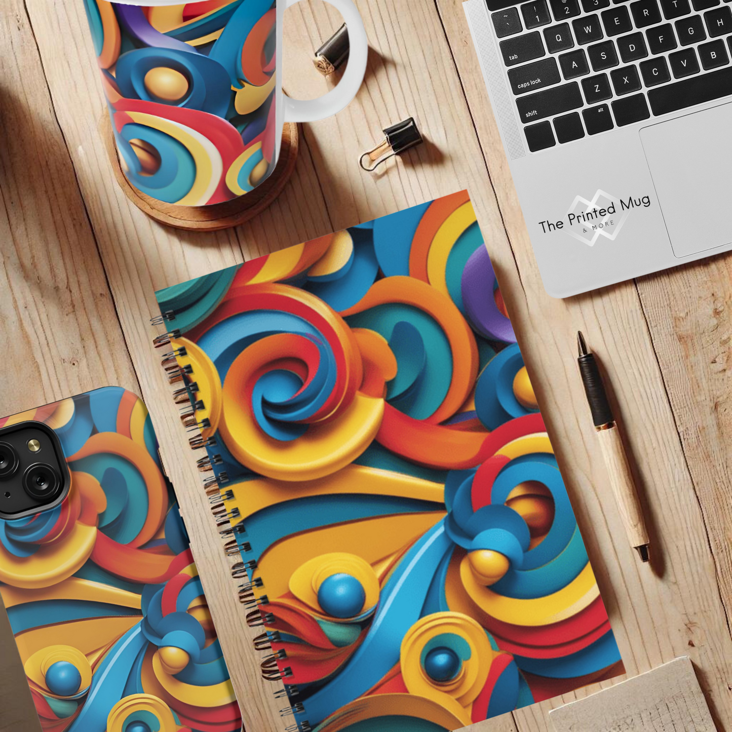 Swirl Fiesta 5.5"x8.5" Hardcover Planner