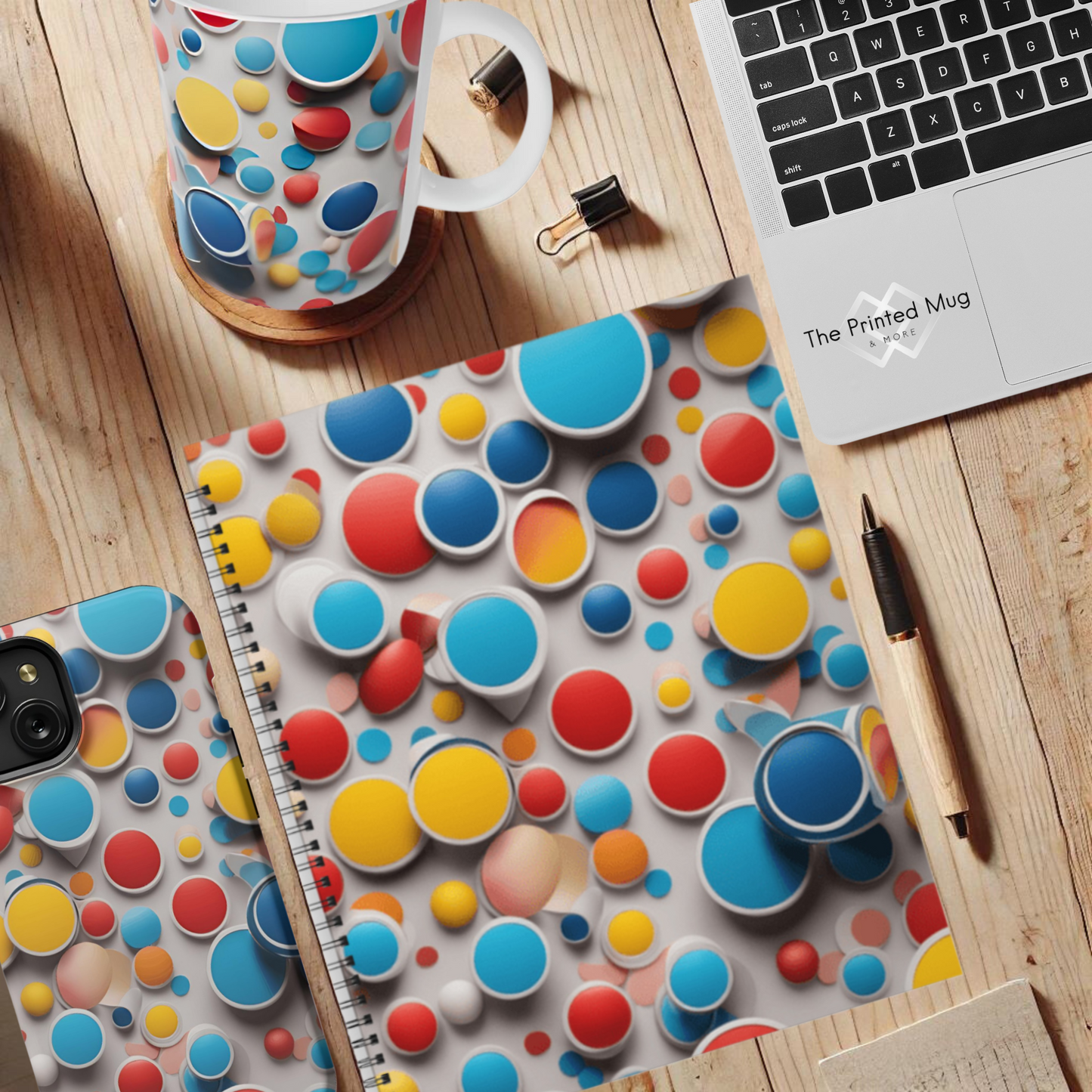 Bubble Burst 8.5"x11" Hardcover Notebook