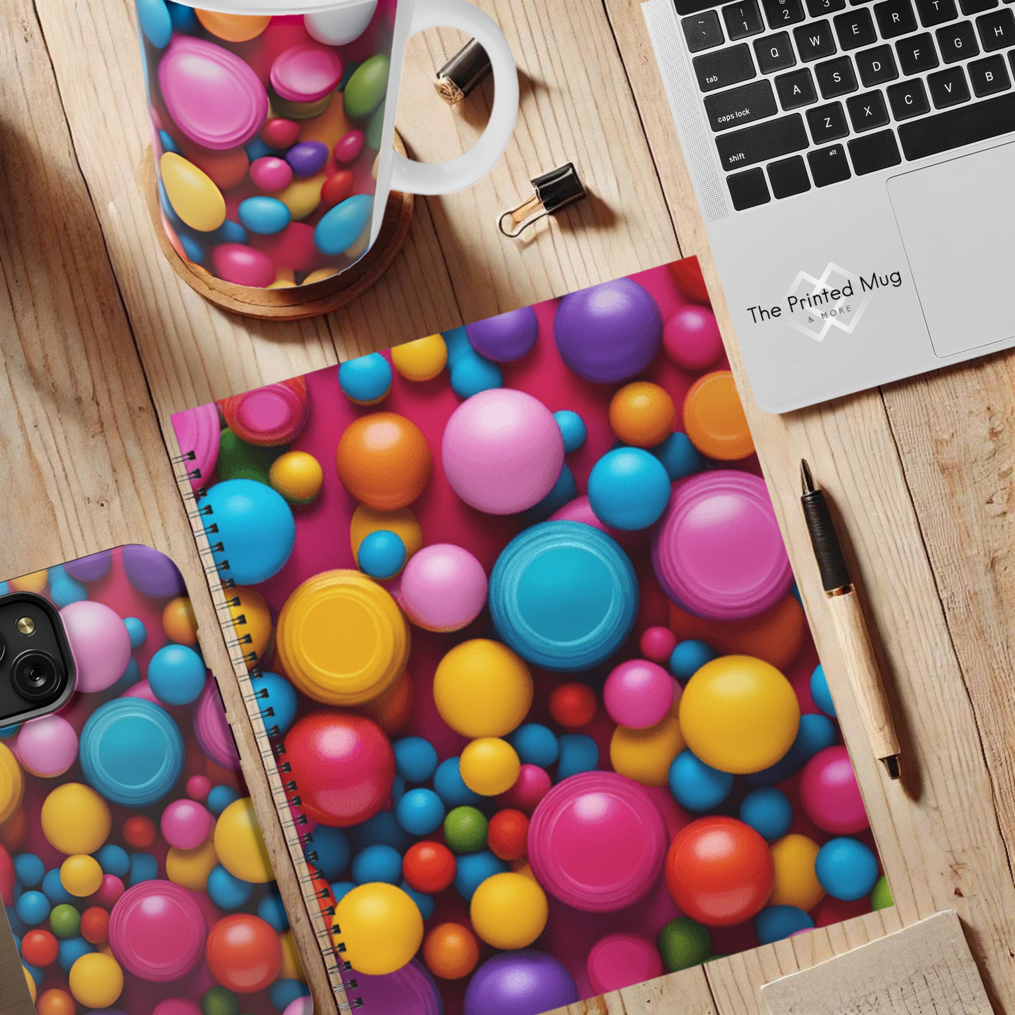 Bubble Pop 8.5"x11" Hardcover Notebook