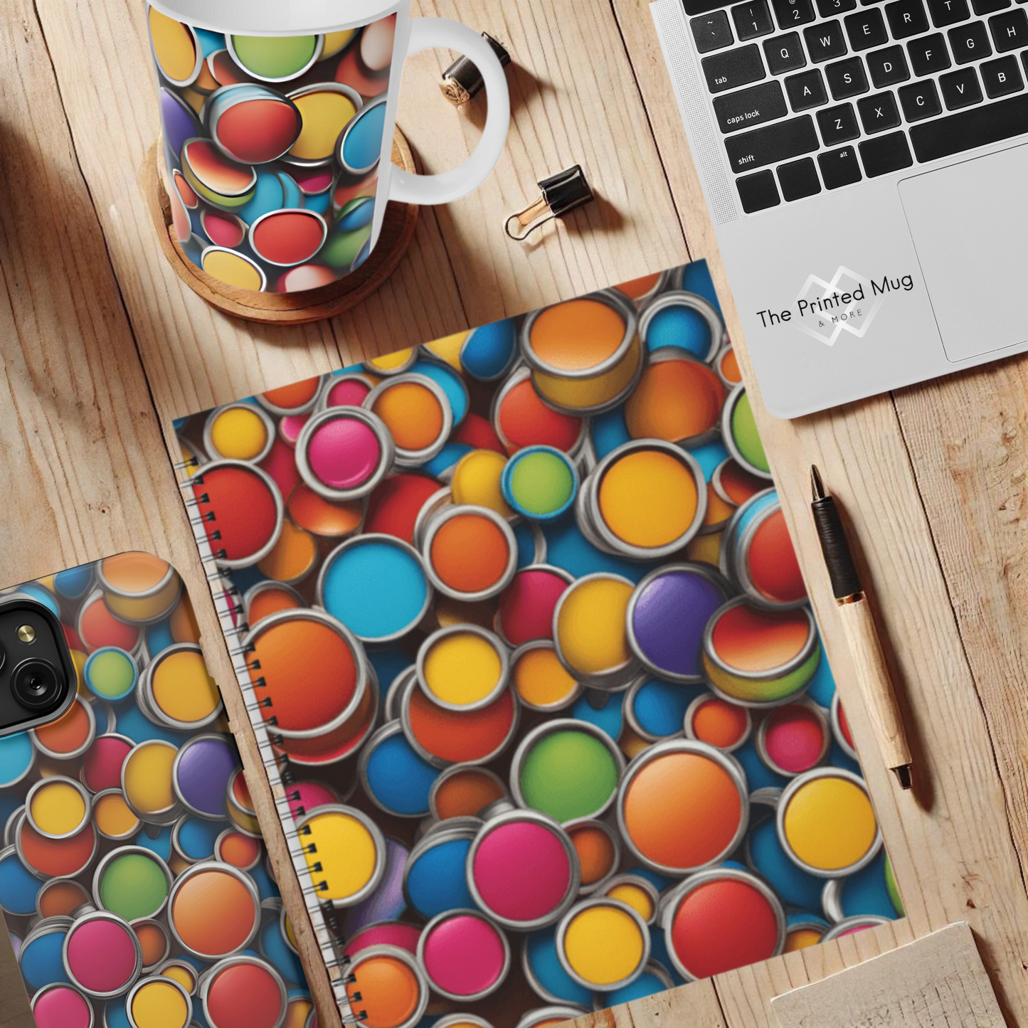 Candy Dots 8.5"x11" Hardcover Notebook