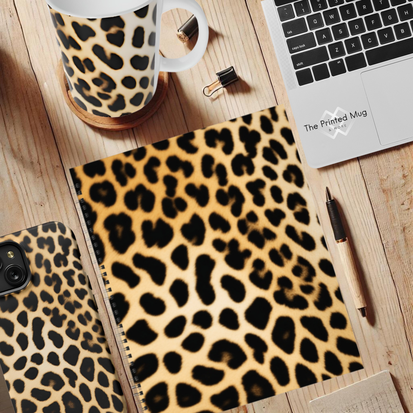 Leopard Luxe 8.5”x11” Hardcover Notebook