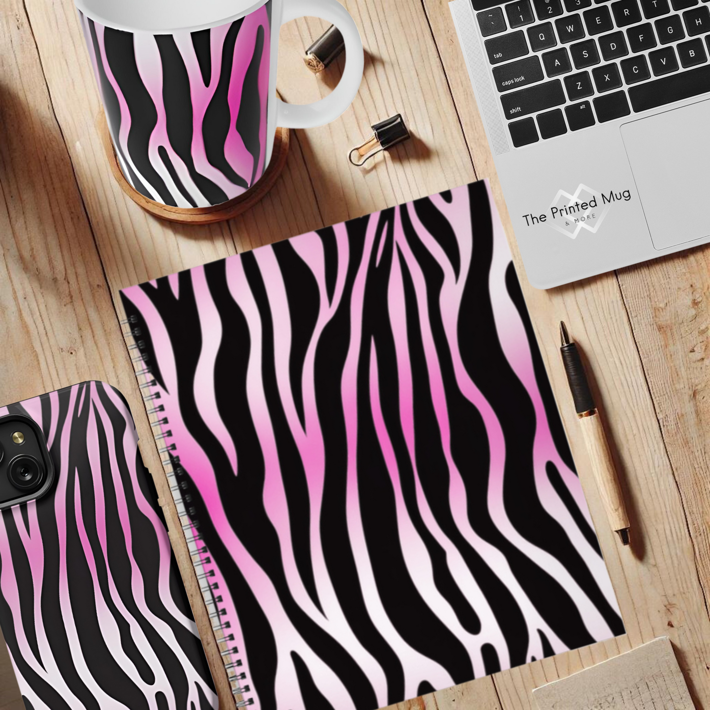 Electric Stripes 8.5”x11” Hardcover Notebook