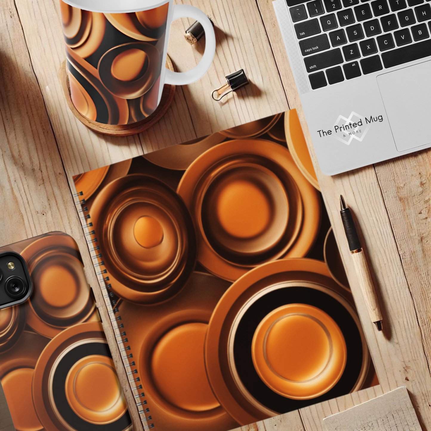 Amber Echo 8.5"x11" Hardcover Notebook