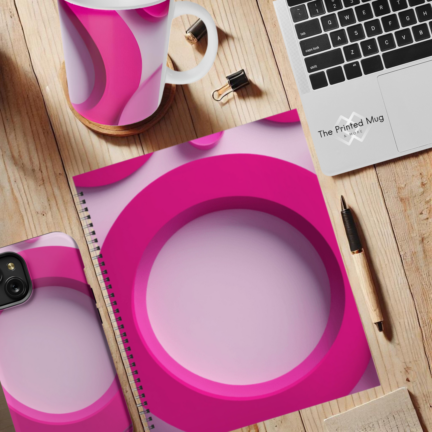 Fuchsia Fusion 8.5"x11" Hardcover Notebook
