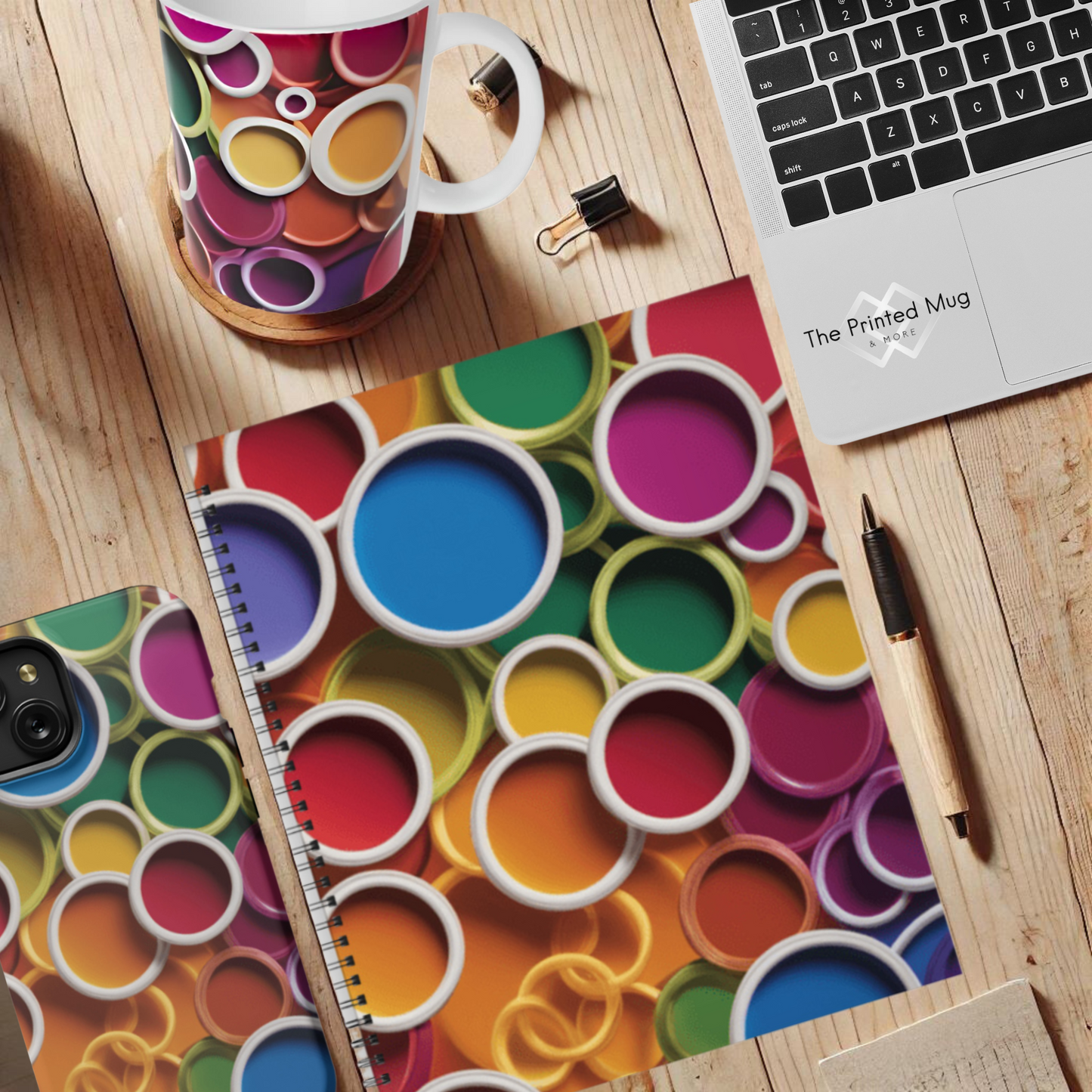 Rainbow Reverie 8.5"x11" Hardcover Notebook
