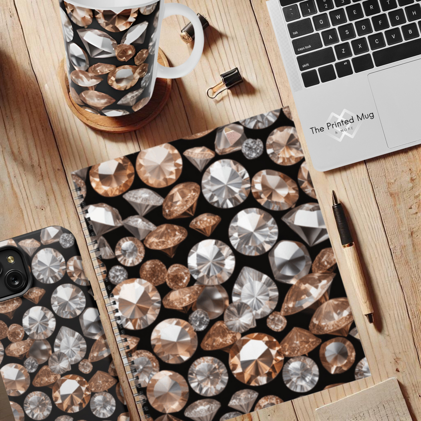 Crystal Harmony 8.5"x11" Hardcover Notebook