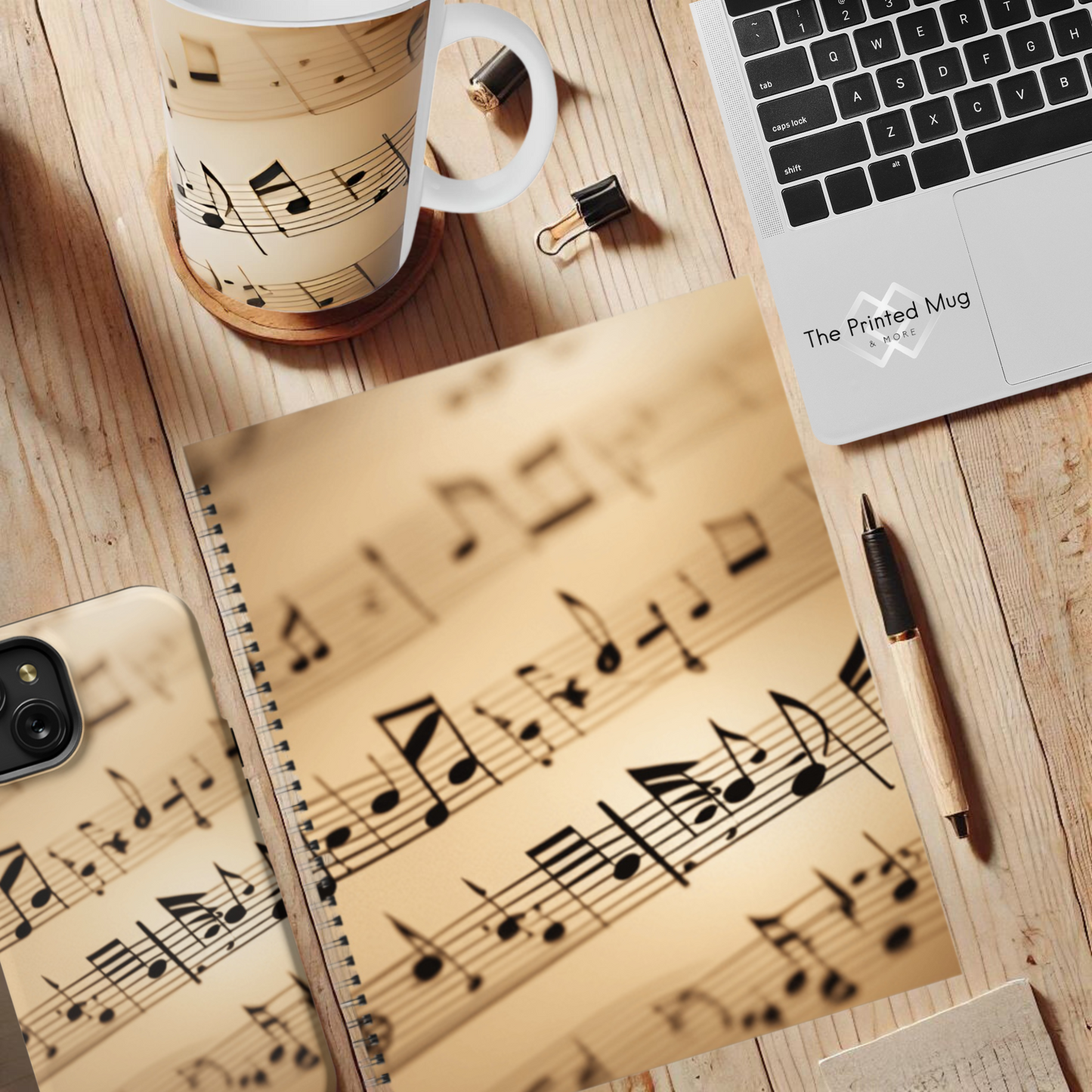 Symphony of Notes 8.5"x11" Hardcover Notebook