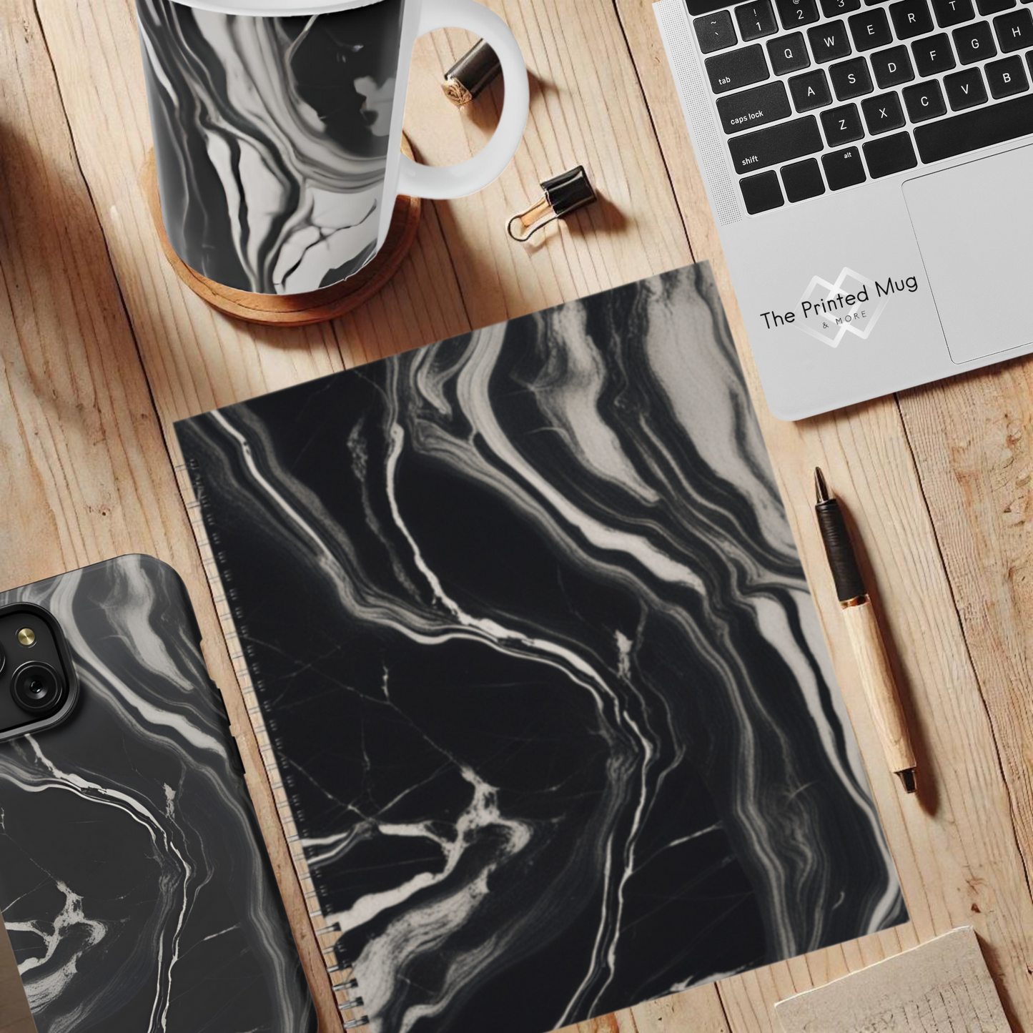 Onyx Flow 8.5"x11" Hardcover Notebook