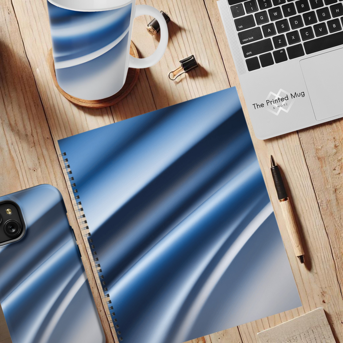 Sapphire Sleek 8.5"x11" Hardcover Notebook