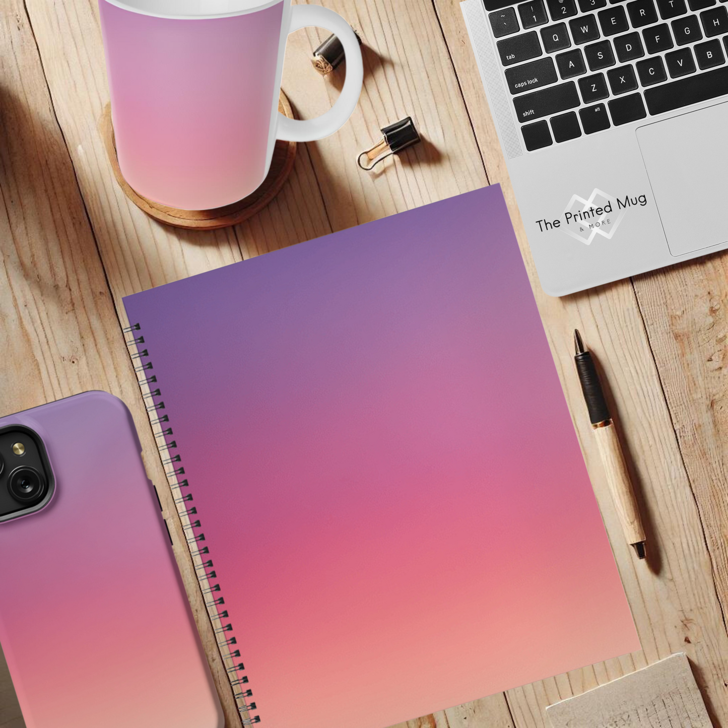 Sunset Haze 8.5"x11" Hardcover Notebook