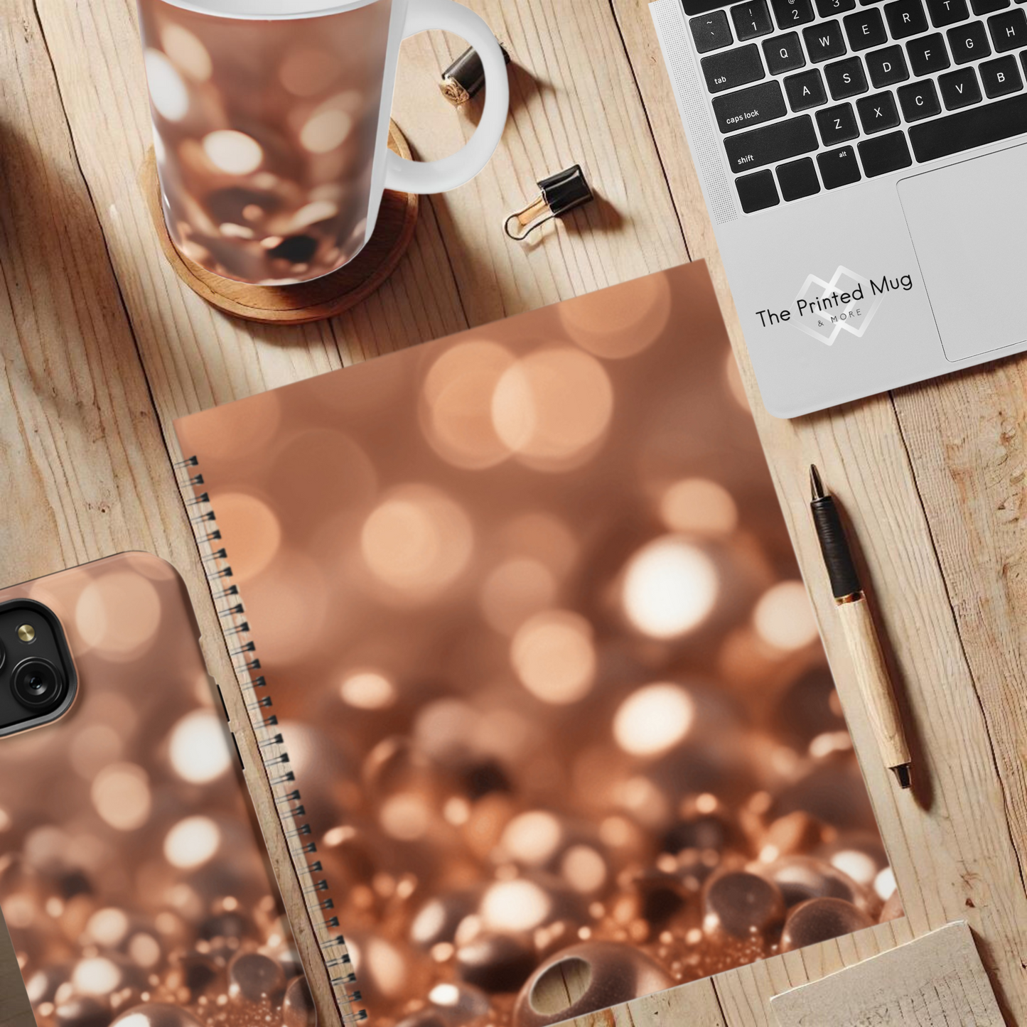 Copper Gleam 8.5"x11" Hardcover Notebook