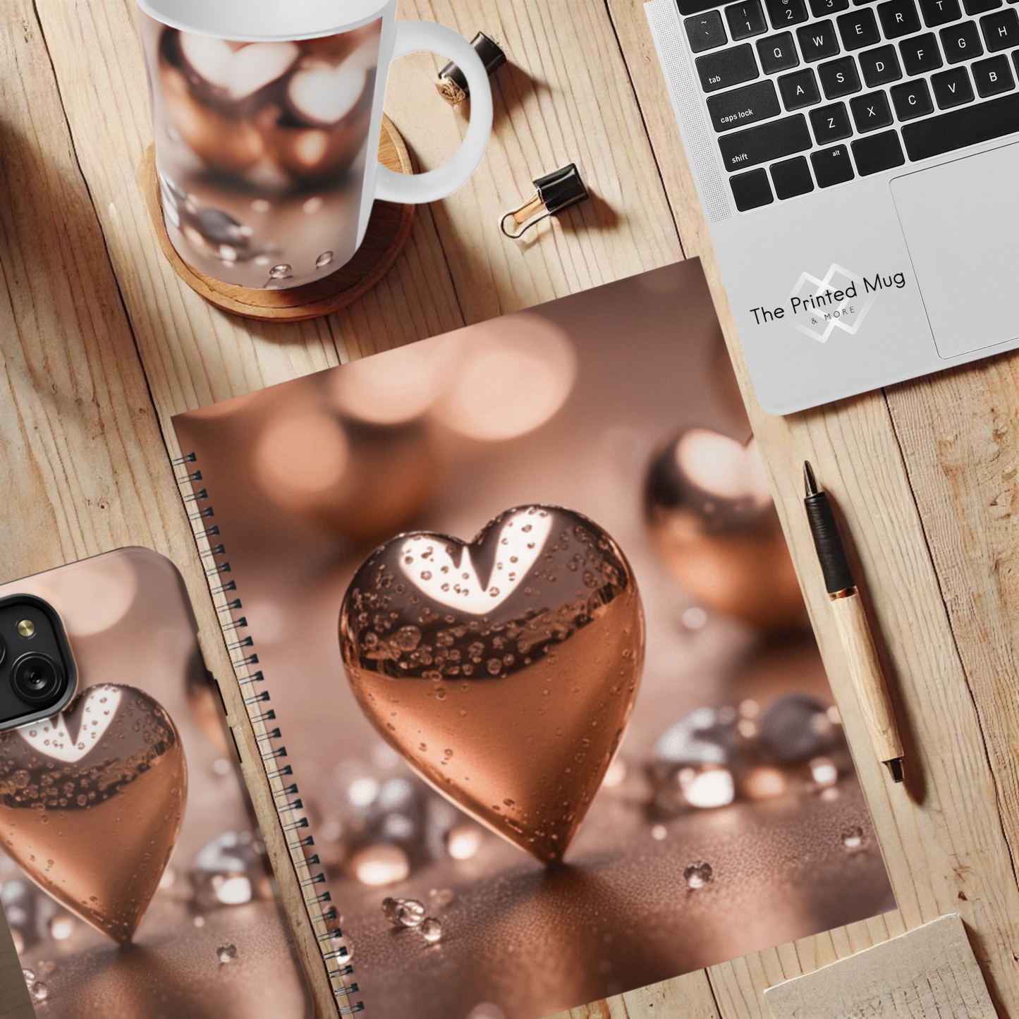 Heart of Bronze 8.5"x11" Hardcover Notebook