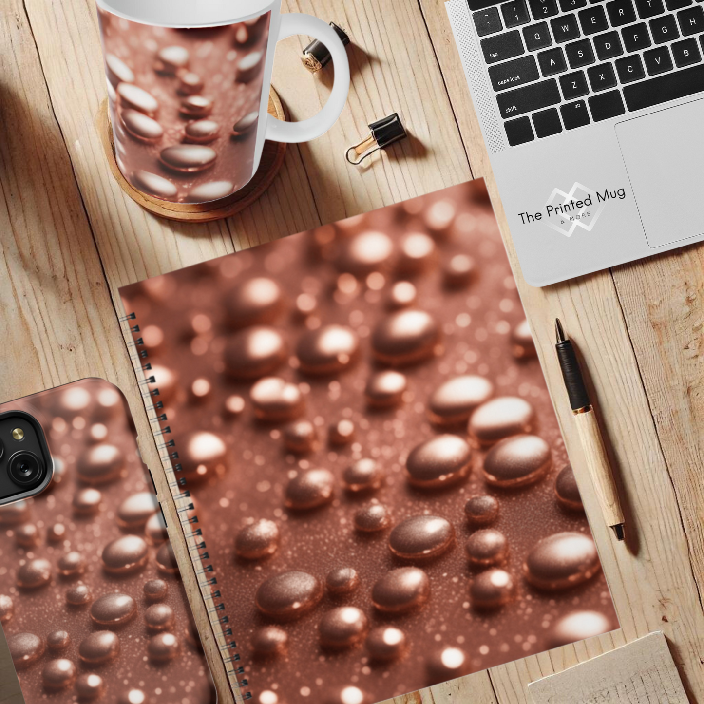 Luminous Drops 8.5"x11" Hardcover Notebook