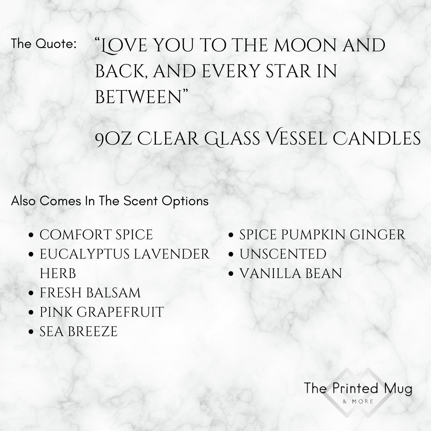 9oz Spiced Pumpkin Ginger Clar Candle – To the Moon & Back