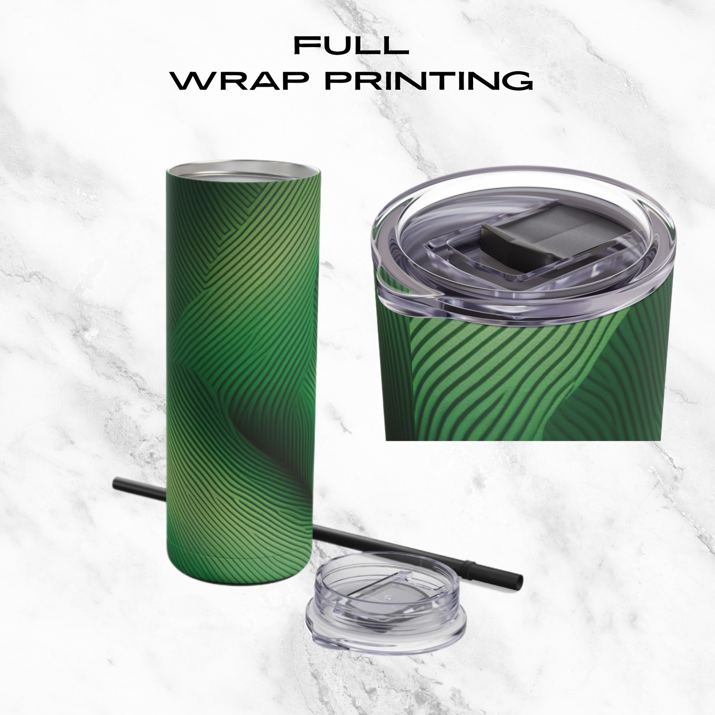 Emerald Gaze 20oz Skinny Tumbler - With Straw