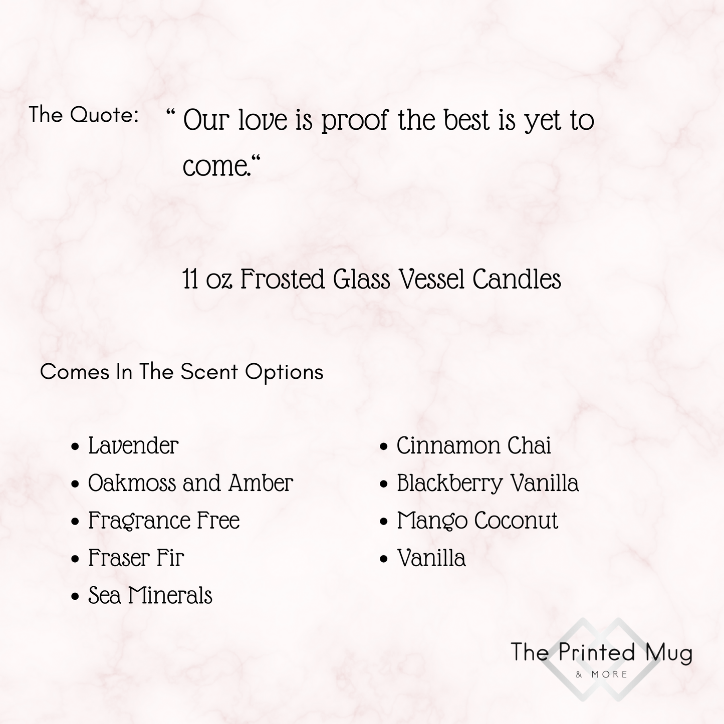11oz Fraser Fir Candle – Our Love