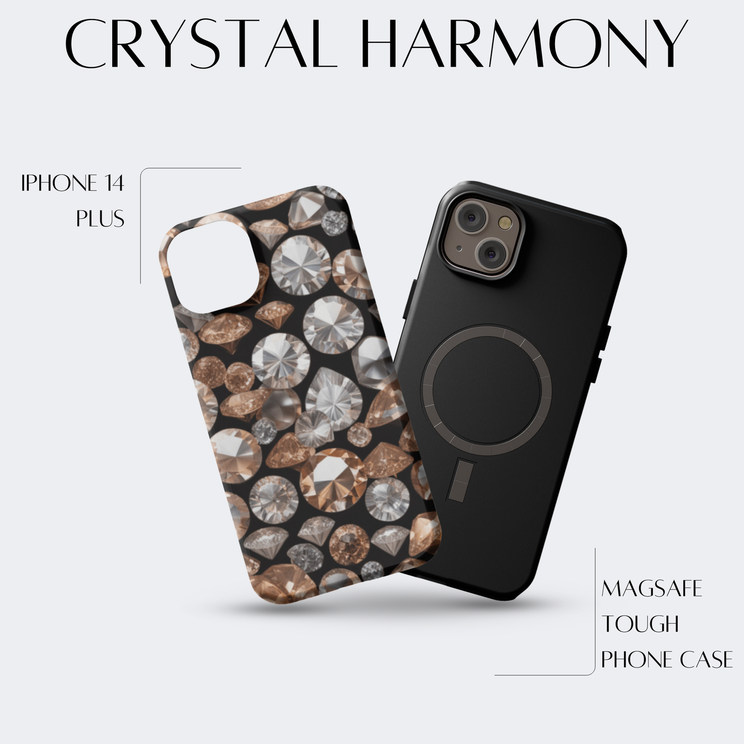 Crystal Harmony - iPh 14 Plus MagSafe Tough Matte Finish