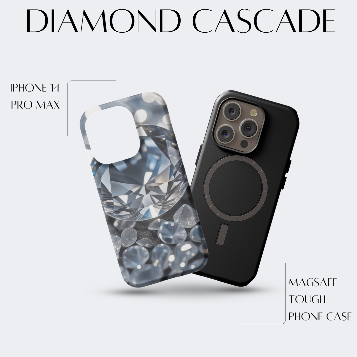 Diamond Cascade - iPh 14 Pro Max MagSafe Tough Matte Finish