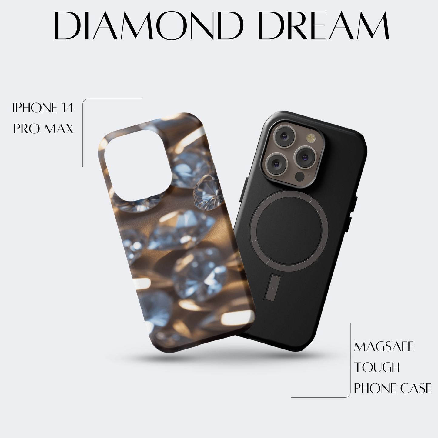 Diamond Dream - iPh 14 Pro Max MagSafe Tough Matte Finish