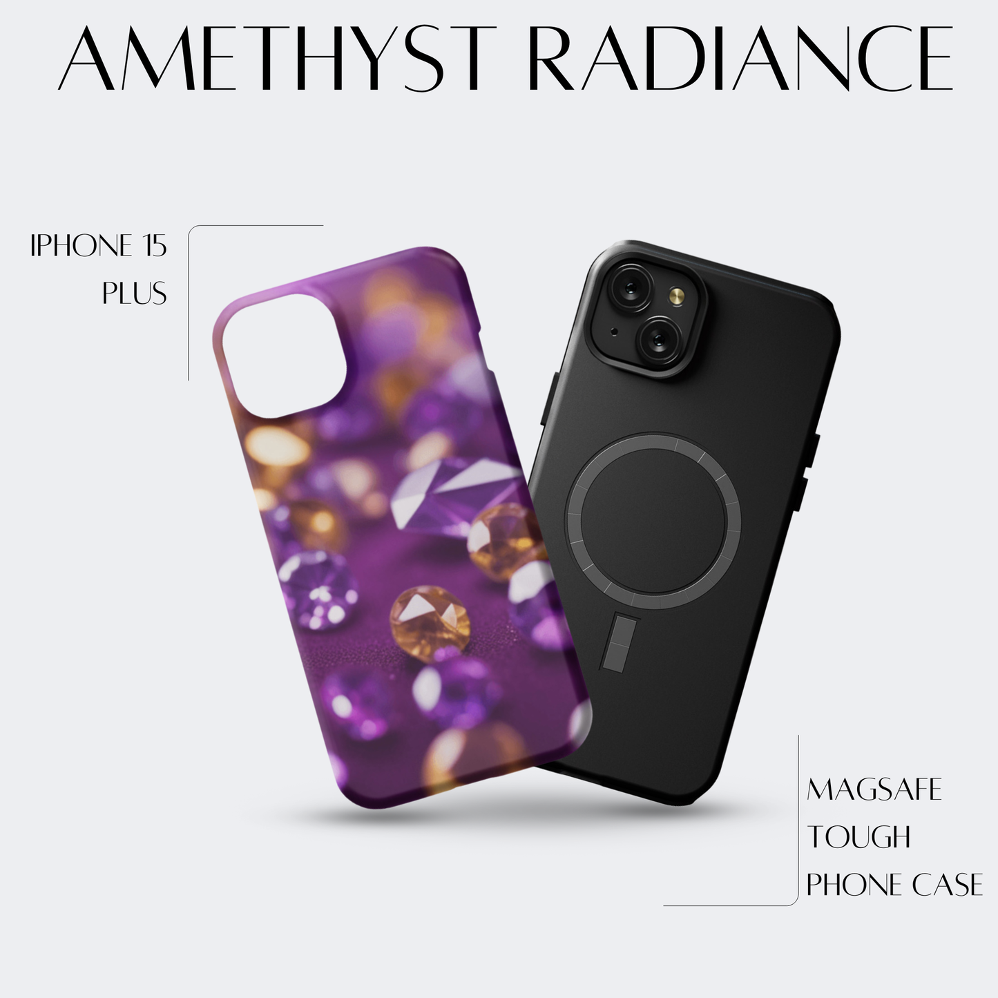 Amethyst Radiance - iPh 15 Plus MagSafe Tough Matte Finish
