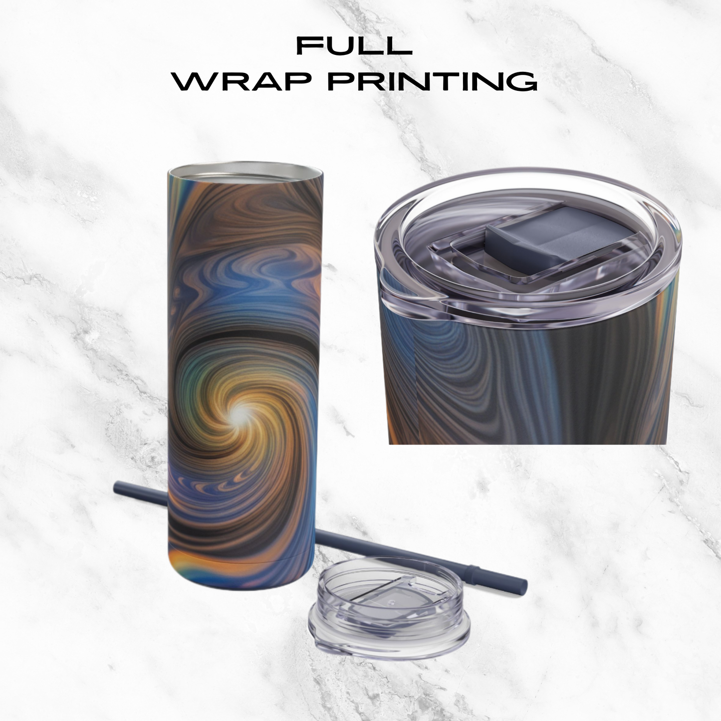 Galactic Glow 20oz Skinny Tumbler - With Straw