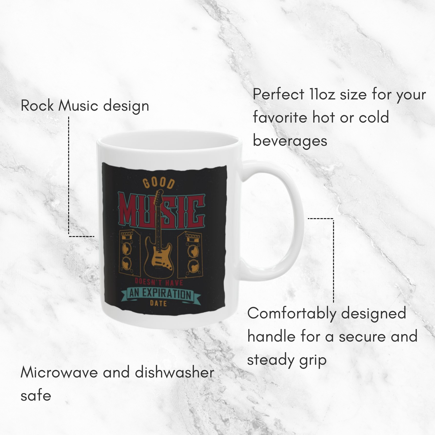 Good Music Don't EXP - 11oz Mug