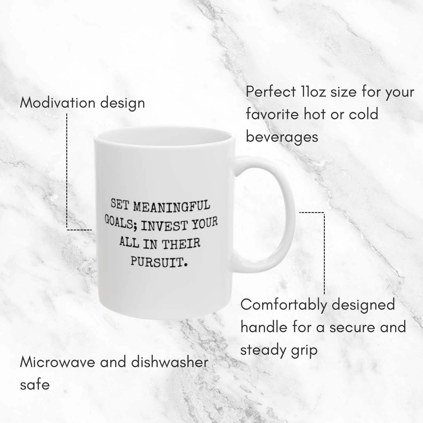 Set Goals and Invest Fully - 11oz Mug