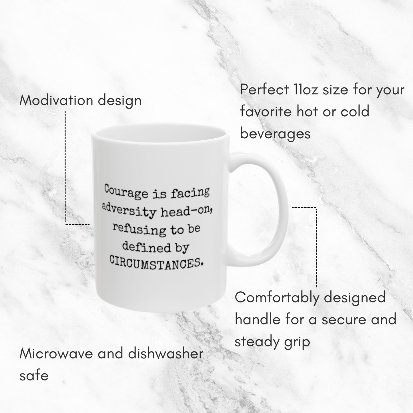 Courage in Adversity: Define Your Path - 11oz Mug