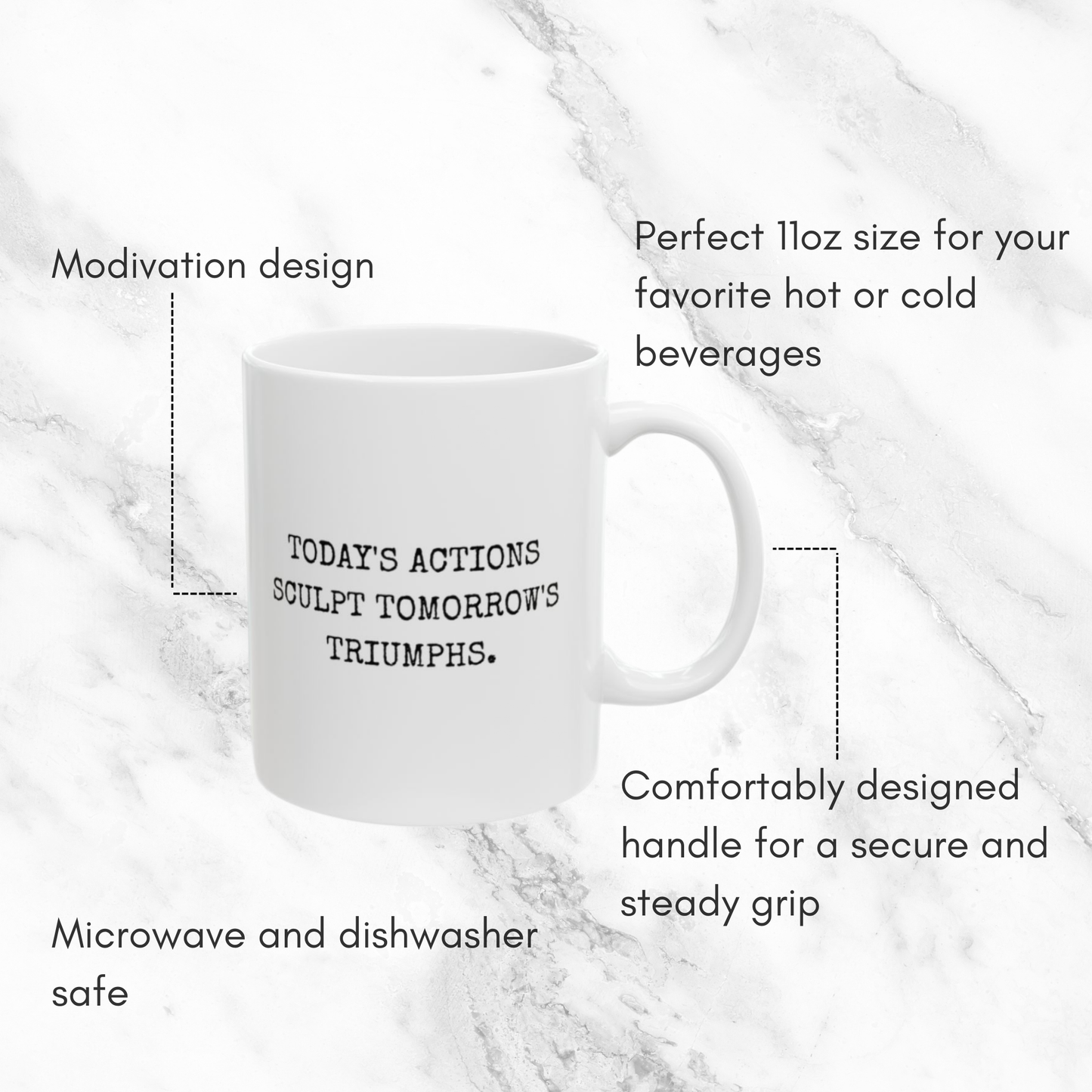 Today's Actions Shape Tomorrow - 11oz Mug